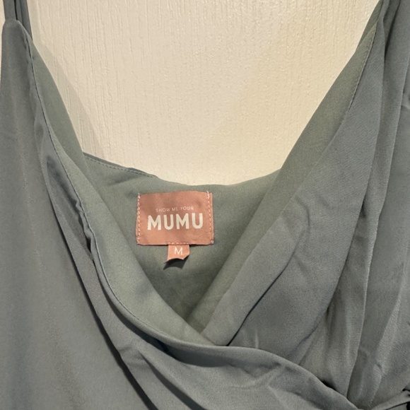 Liz Maxi Dress | Show Me Your MuMu | size M  | colour Silver Sage Crisp - Picture 5 of 7